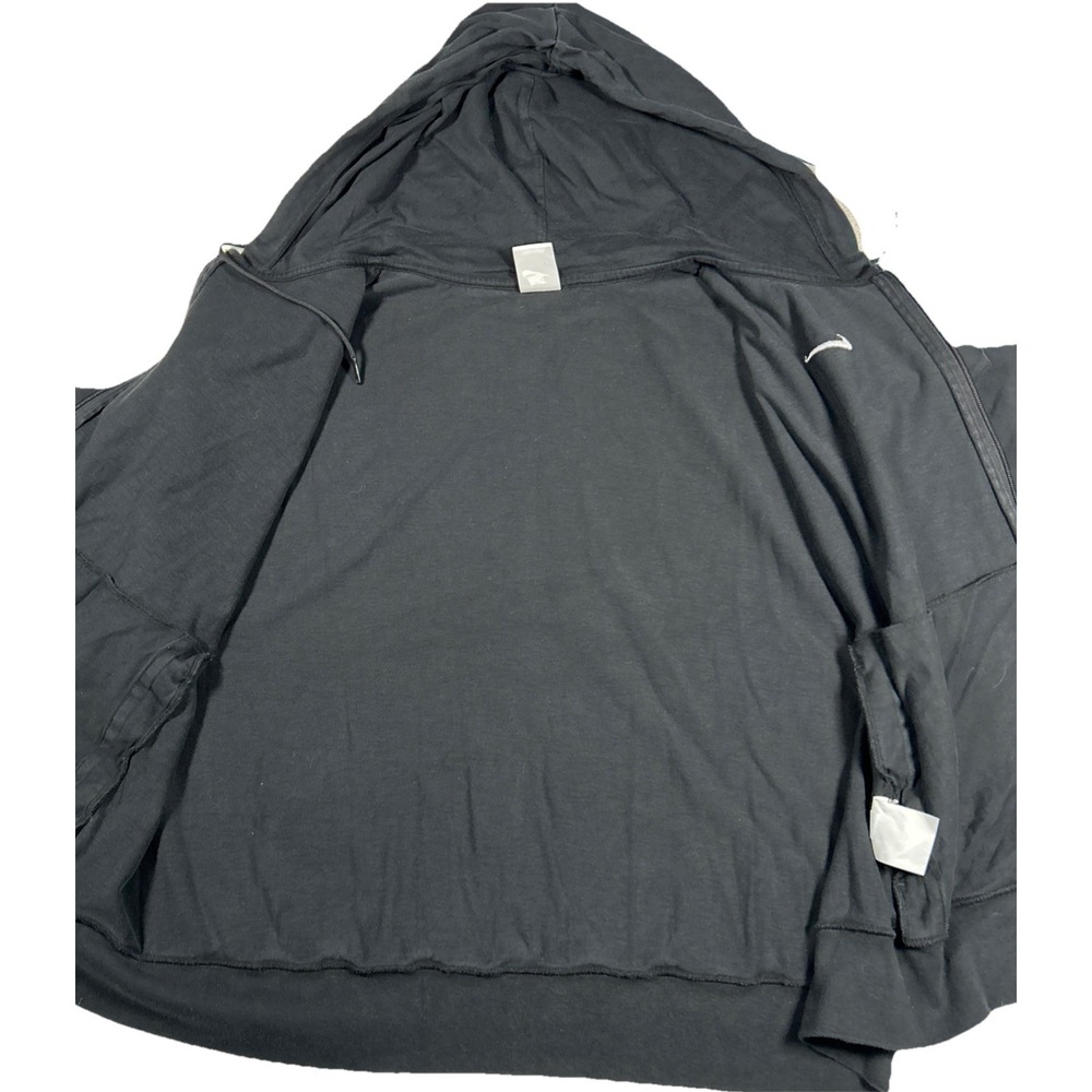 Nike Full Zip Black Hoodie Women's 1X Cropped Boxy Fit Oversized‎ Casual - Picture 7 of 7